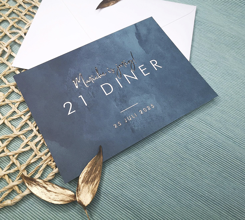 21 diner uitnodiging
