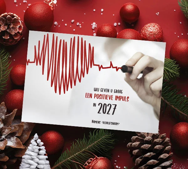 Kerstkaart met hartritme – speciaal voor zorginstellingen en gezondheidsorganisaties