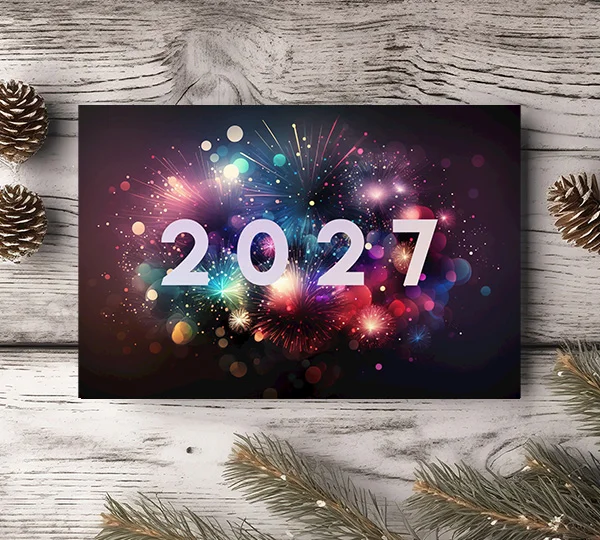 kerstkaarten foliedruk