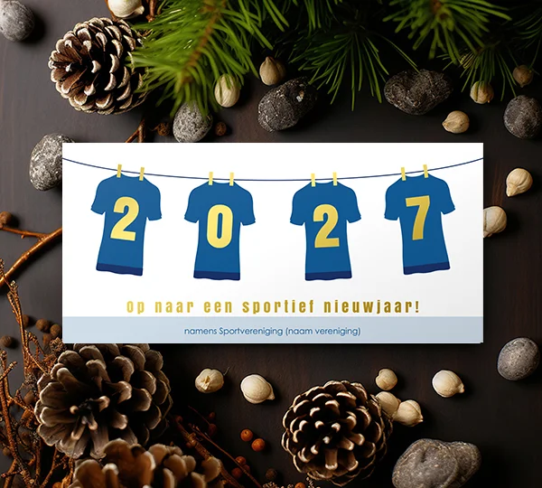 kerstkaarten sport voor verenigingen