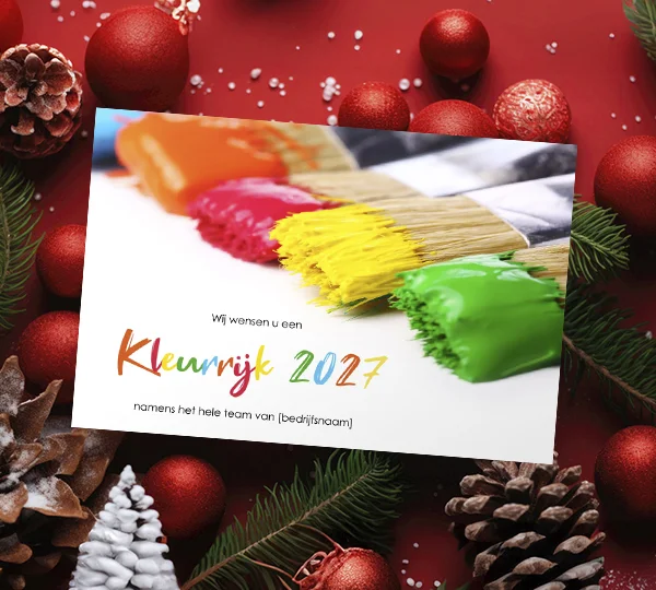 kerstkaart 2027 verfvegen