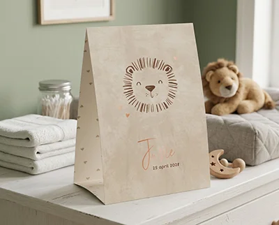 originele tent geboortekaartjes